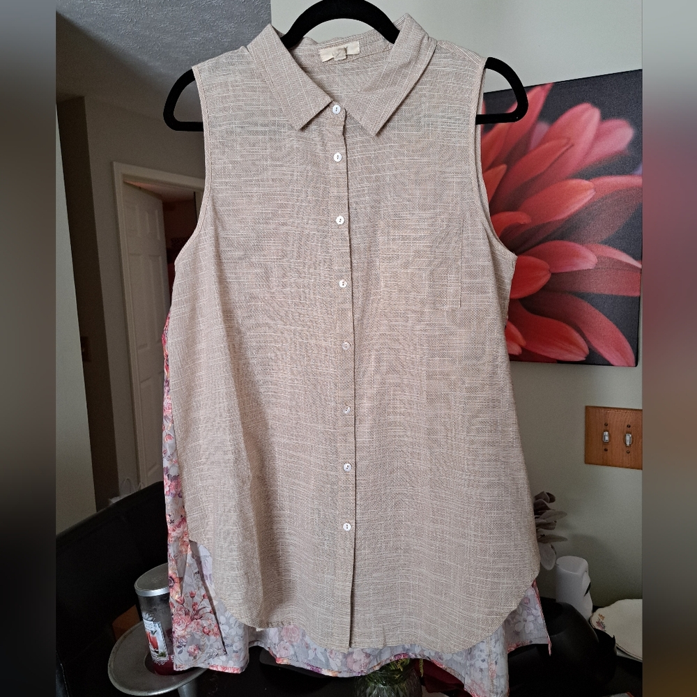 ♥️New high low contrast sleevless top - Picture 15 of 15